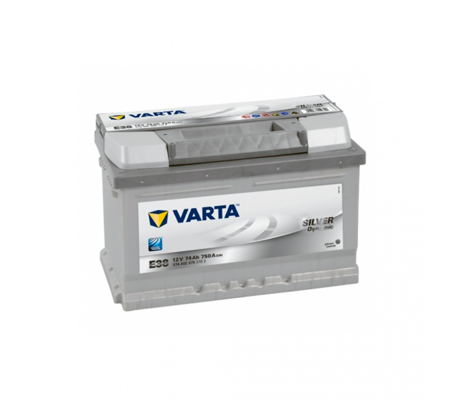 Автомобільний акумулятор Varta  Silver Dynamic 74Ач 750 А E38