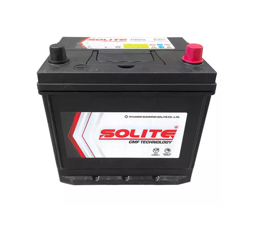 Автомобільний акумулятор Solite 65Ah 550А 75D23L