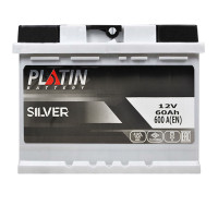 Автомобільний акумулятор PLATIN Silver 60Ah 600A L+