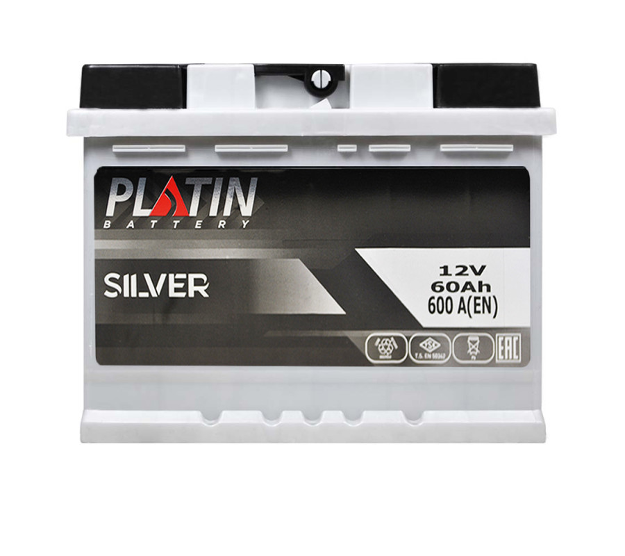 Автомобільний акумулятор PLATIN Silver 60Ah 600A L+