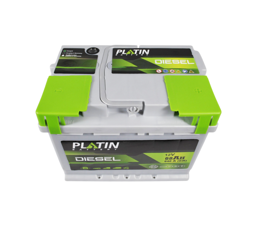 Автомобільний акумулятор PLATIN Silver Diesel 68Ah 640A R+