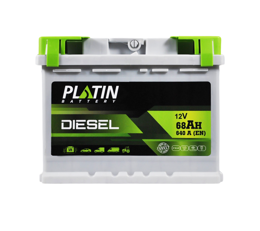 Автомобільний акумулятор PLATIN Silver Diesel 68Ah 640A R+