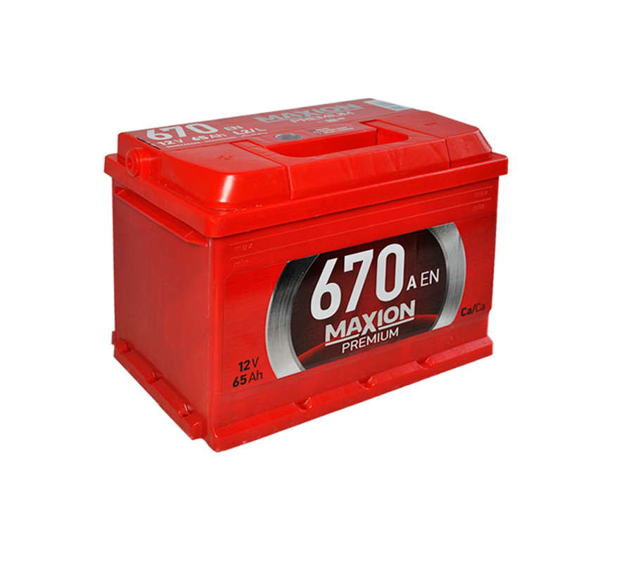 Автомобільний акумулятор MAXION Premium 65Аh 670A R+