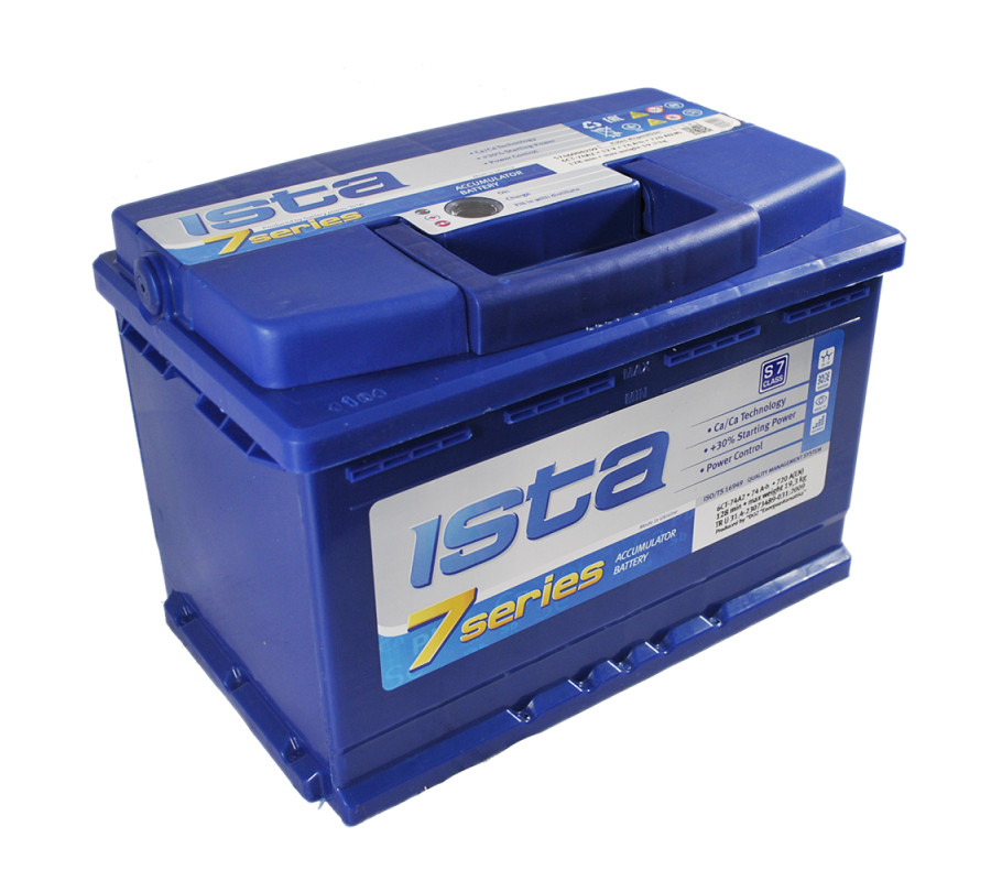 Автомобільний акумулятор ISTA 7 Series 74Ah 720A R+