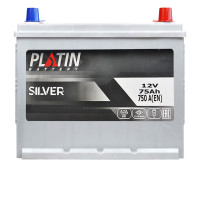 Автомобільний акумулятор PLATIN Silver Asia 75Ah 750A R+