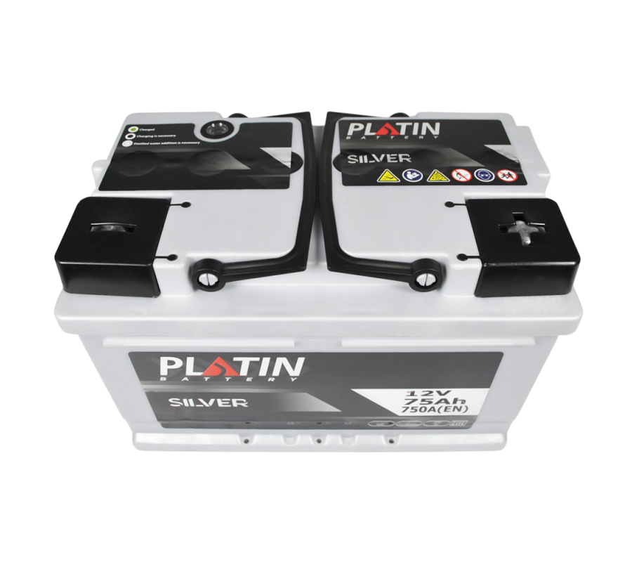 Автомобільний акумулятор PLATIN Silver 75Ah 750A R+