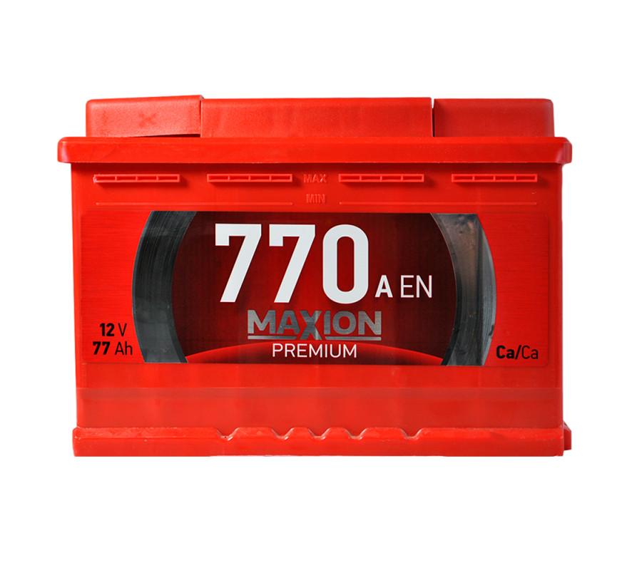 Автомобільний акумулятор MAXION Premium 77Аh 770A R+