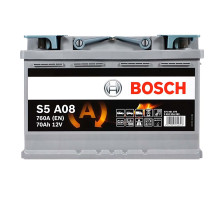 Автомобільний акумулятор Bosch AGM 70Ah 760A S5A08