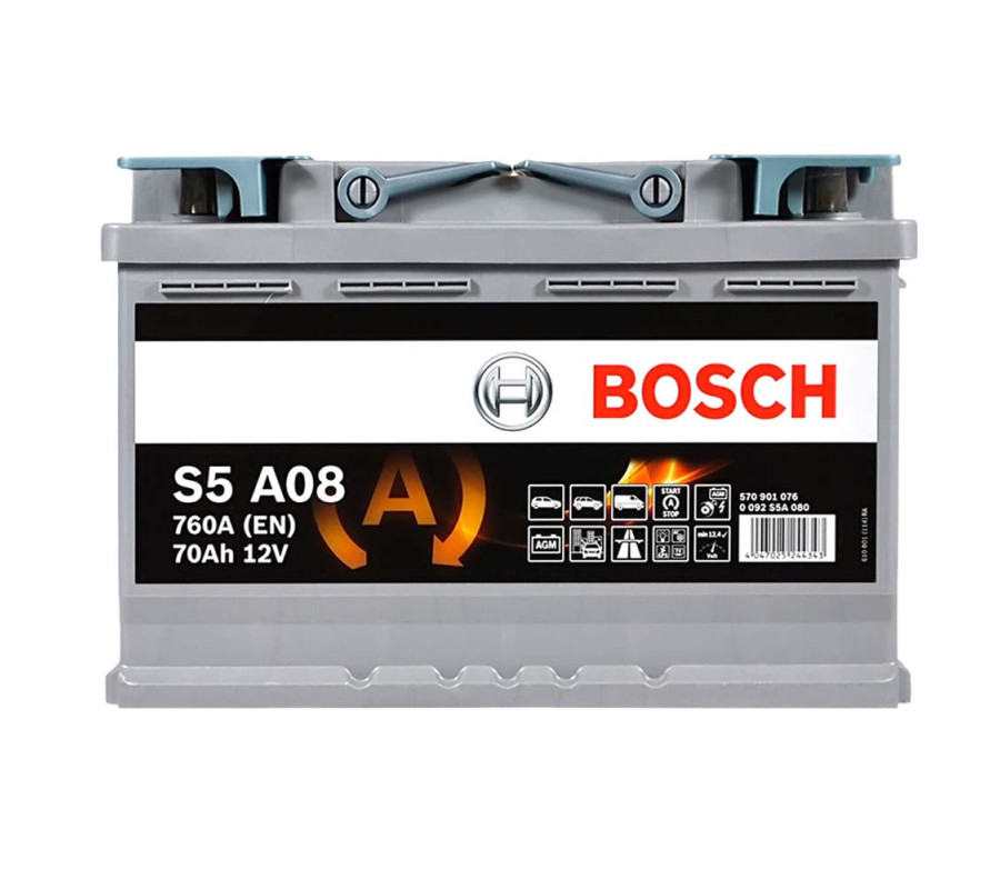 Автомобільний акумулятор Bosch AGM 70Ah 760A S5A08