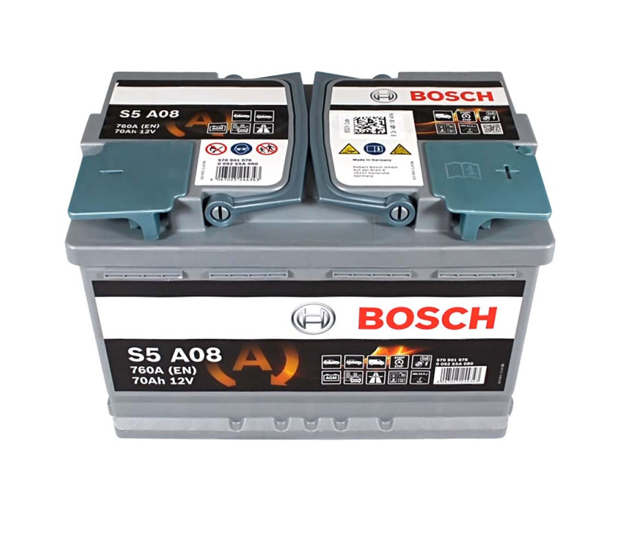 Автомобільний акумулятор Bosch AGM 70Ah 760A S5A08