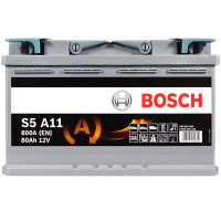 Автомобільний акумулятор Bosch AGM 80Ah 800A S5A11 