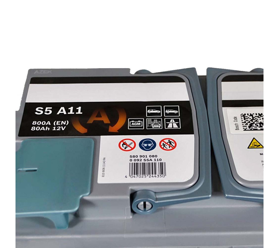 Автомобільний акумулятор Bosch AGM 80Ah 800A S5A11 