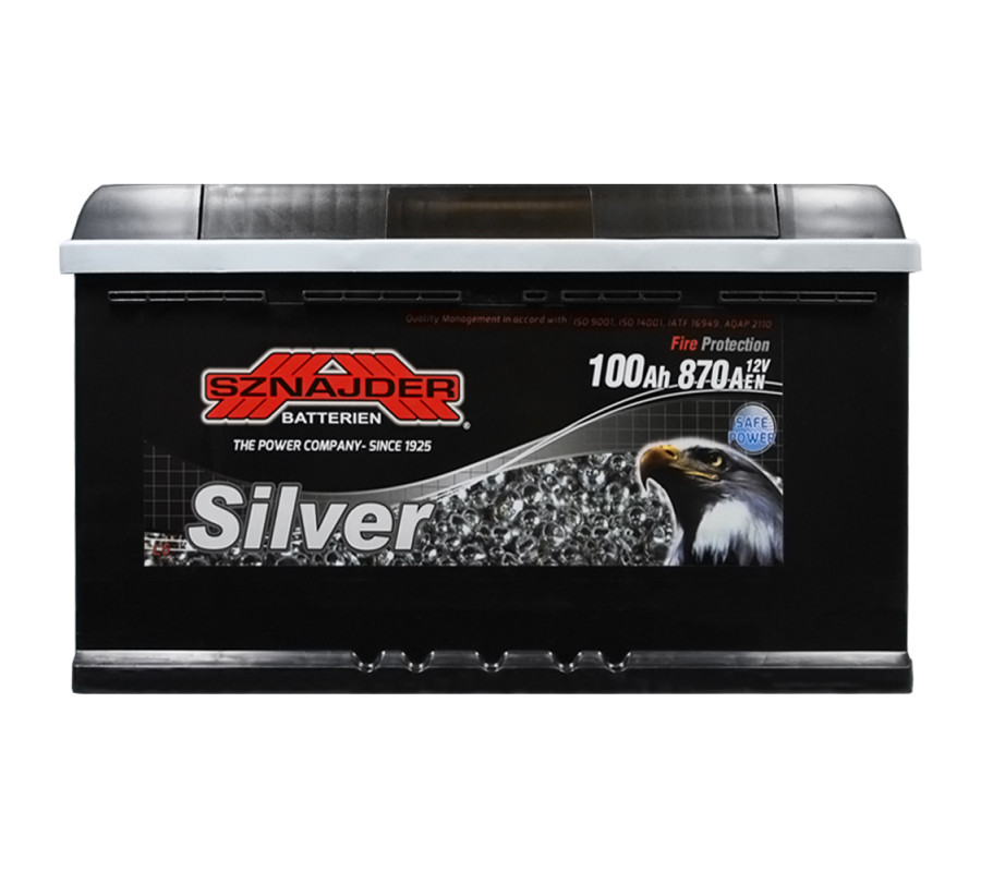 Автомобільний акумулятор SZNAJDER Silver 100Ah 870A R+ 
