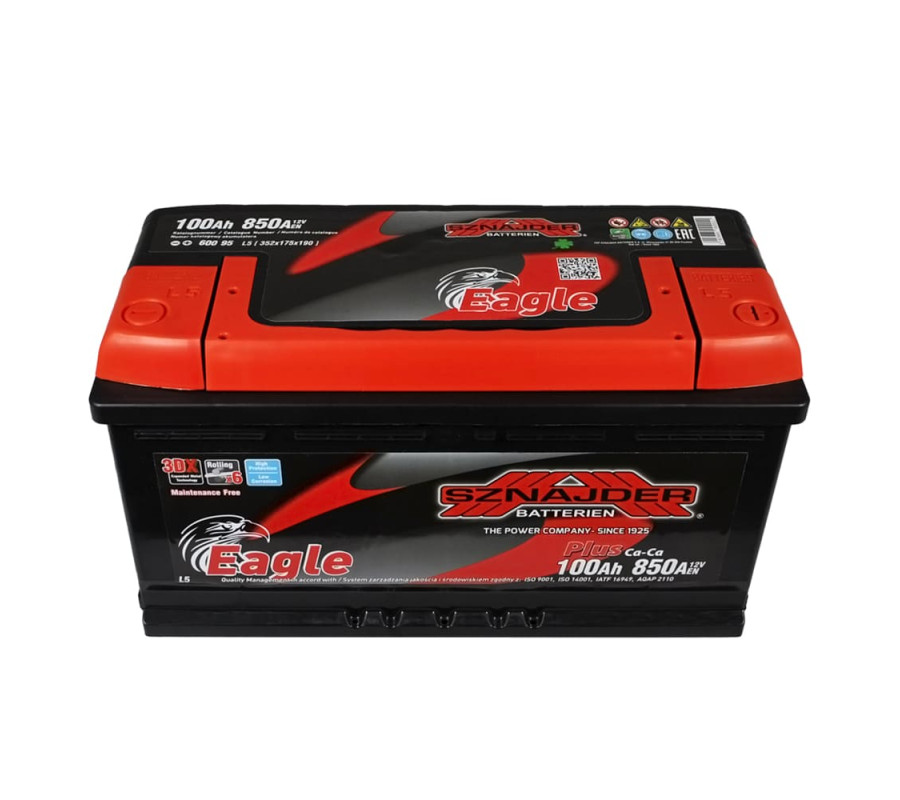Автомобільний акумулятор SZNAJDER Plus 100Ah 850A R+ 