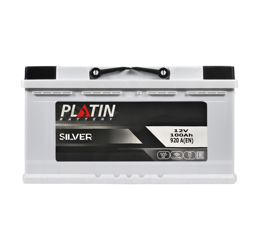 Автомобільний акумулятор PLATIN Silver 100Ah 920A R+