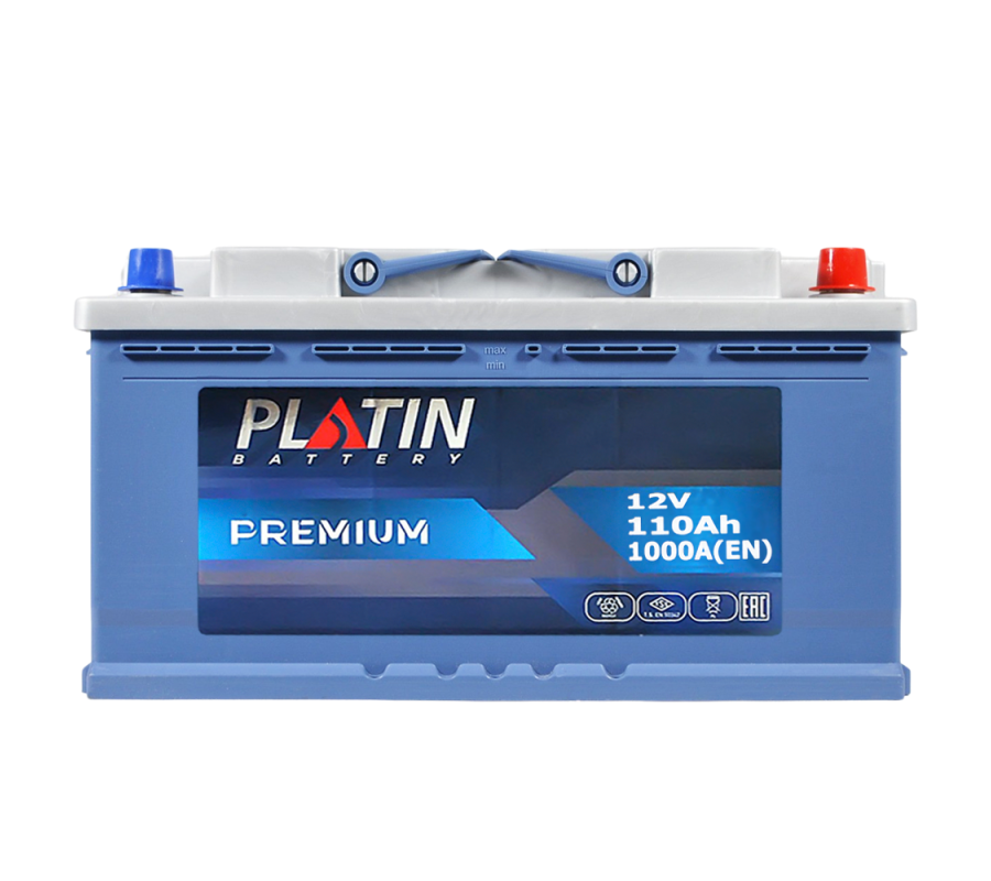 Автомобільний акумулятор PLATIN Premium 110Ah 1000A R+