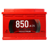 Автомобильный аккумулятор MAXION Premium Plus 90Аh 850A R+