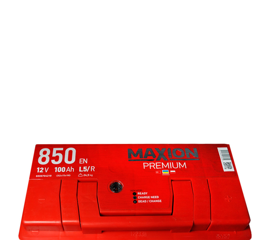 Автомобільний акумулятор MAXION Premium 100 Аh 850A R+