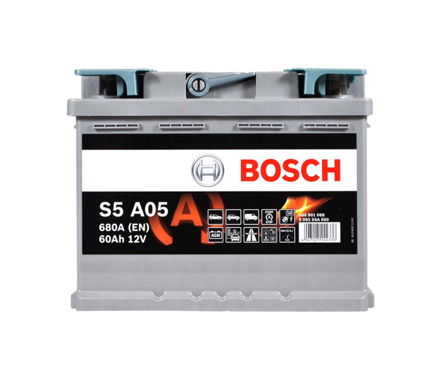 Автомобільний акумулятор Bosch AGM 60Ah 680A S5A05 