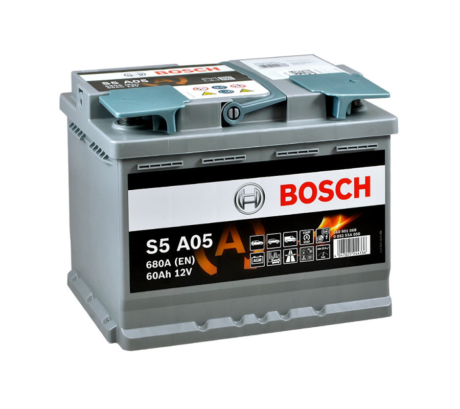 Автомобільний акумулятор Bosch AGM 60Ah 680A S5A05 
