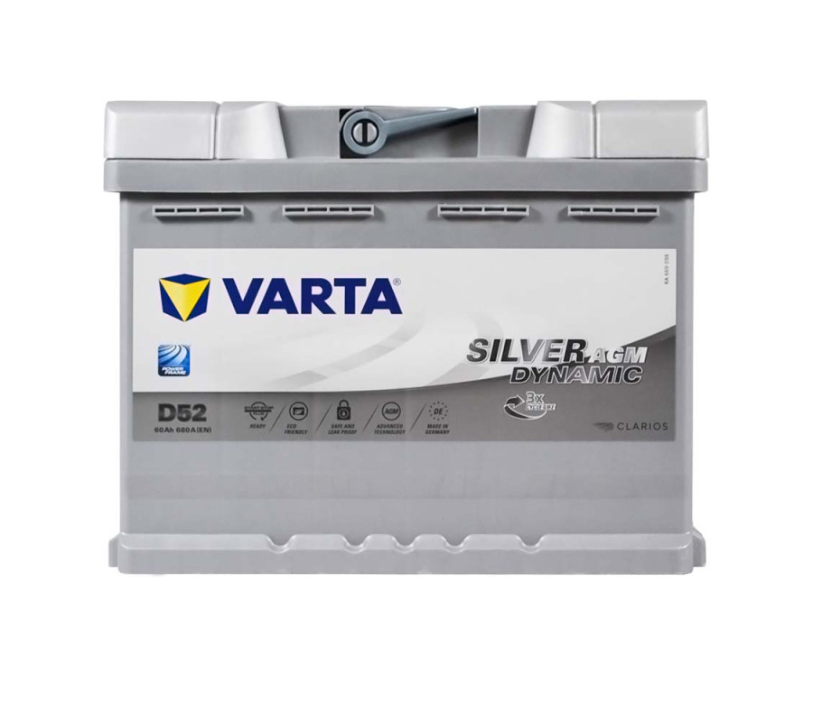 Автомобільний акумулятор Varta Silver Dynamic 60Ач 680А D52 (A8) AGM