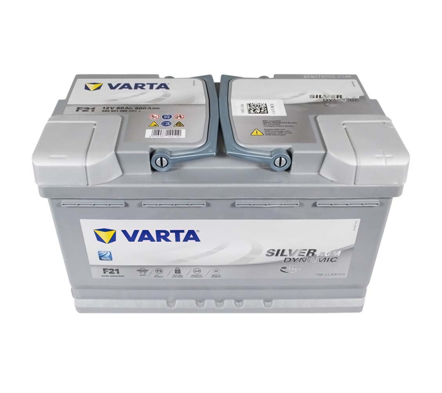 Автомобільний акумулятор Varta Silver Dynamic 80Ач 800А F21 AGM