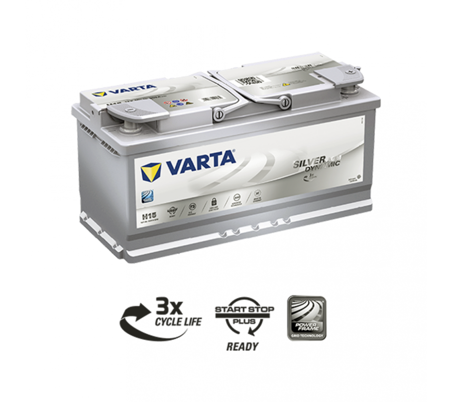 Автомобільний акумулятор Varta Silver Dynamic 105Ач 950А H15 (A4) AGM