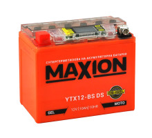 Мото акумулятор MAXION 12V 10A L+ (левый +) YTX 12-BS DS
