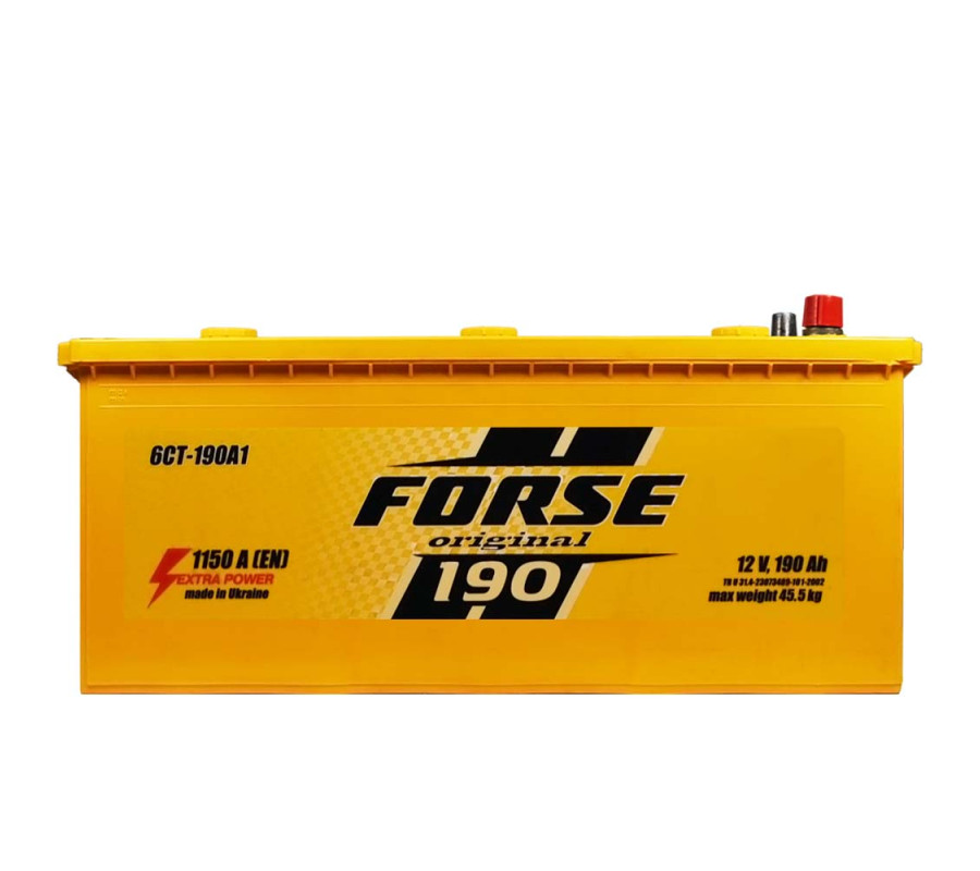 Автомобільний акумулятор FORSE 190Аh 1150A L+