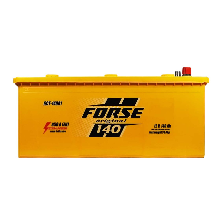 Автомобільний акумулятор FORSE 140Аh 850A L+