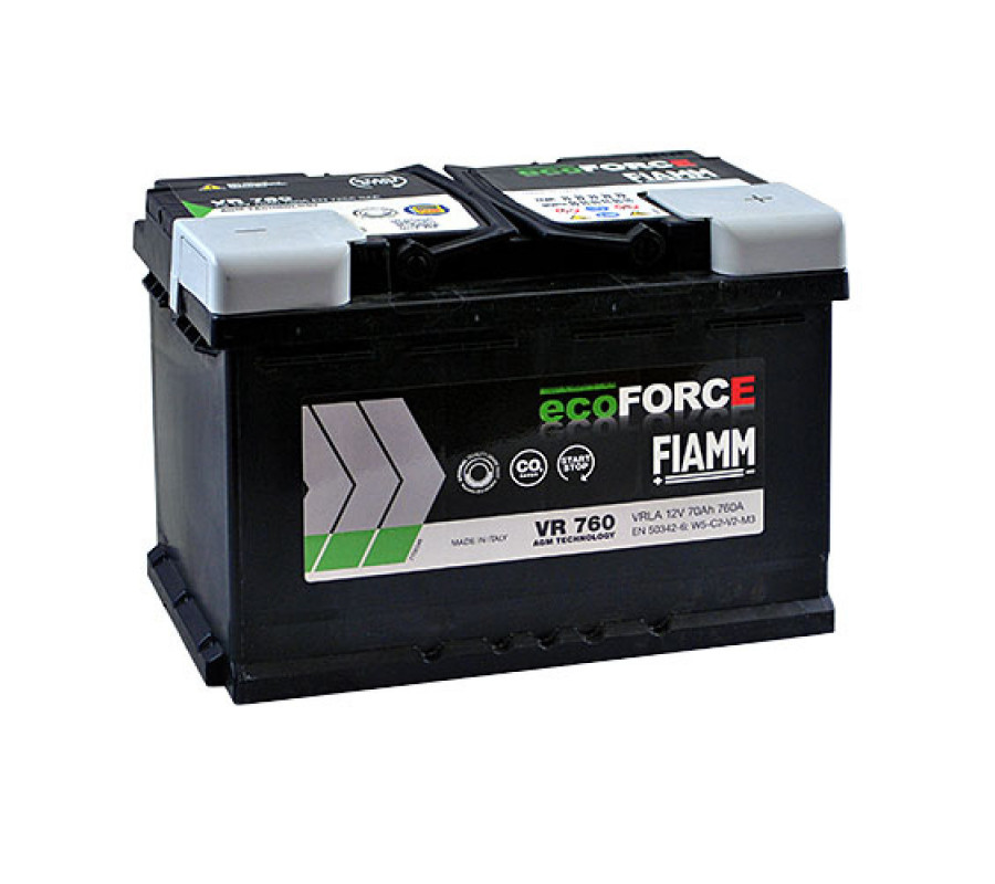 Автомобільний акумулятор FIAMM Ecoforce AGM 70Аh 760А R+