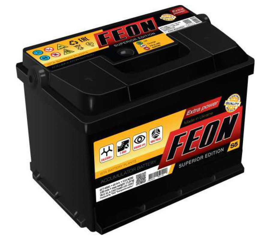 Автомобільний акумулятор ISTA FEON 60Ah 540А R+