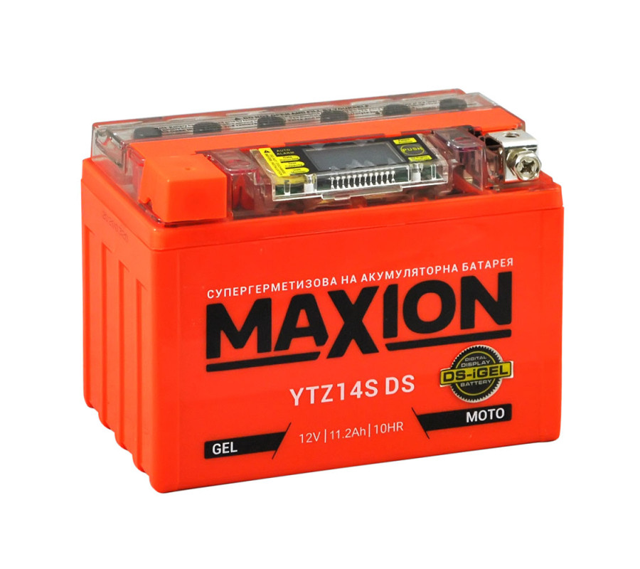 Мото акумулятор MAXION 12V 11.2A L+ (левый +) YTZ 14S DS