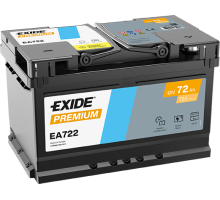 Автомобільний акумулятор Exide Premium 72Ah 720A EA722