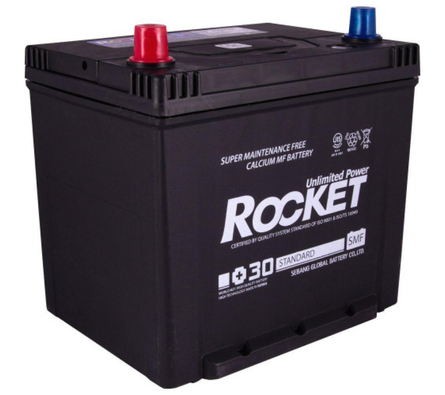 Автомобільниый акумулятор Rocket 65Ah 580A 75D23R