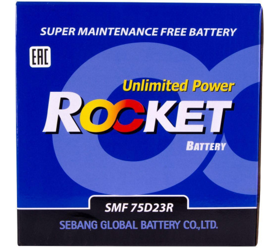 Автомобільниый акумулятор Rocket 65Ah 580A 75D23R