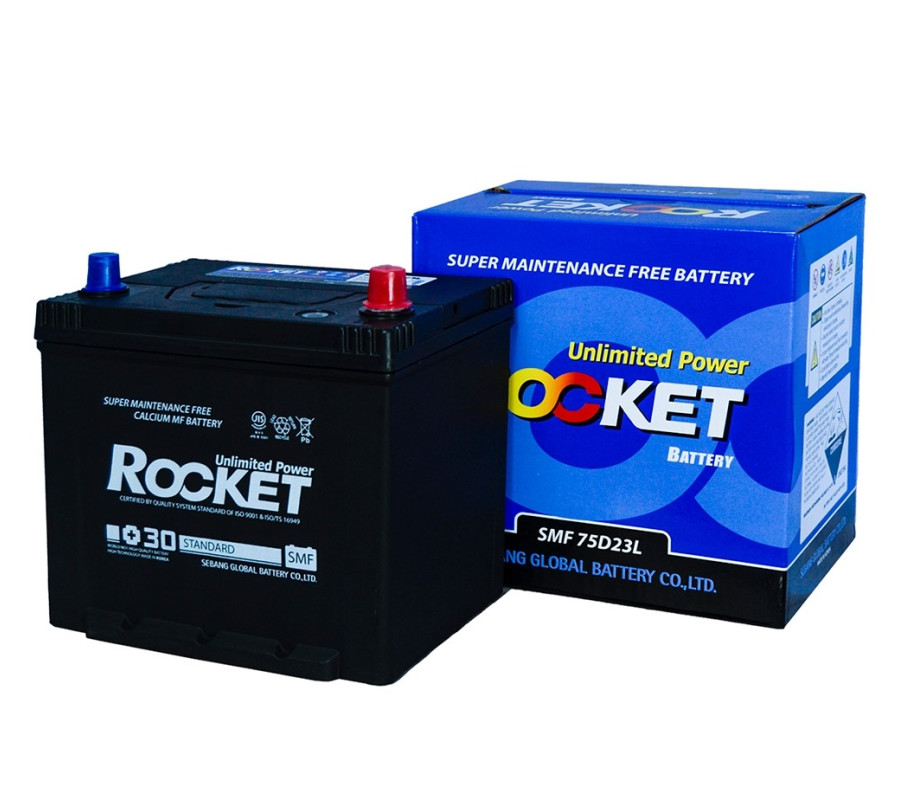 Автомобільний акумулятор Rocket 65Ah 590CCA 75D23L
