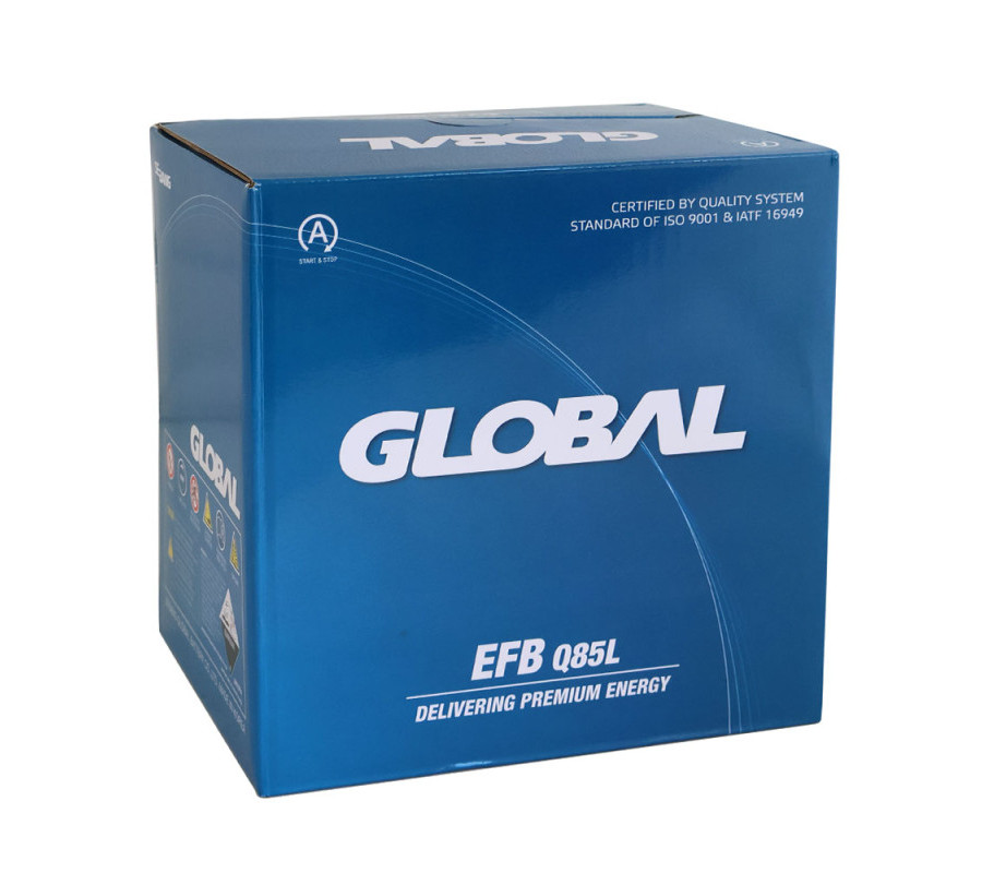 Автомобільний акумулятор GLOBAL Asia EFB 65Ah 550A R+ Q85L