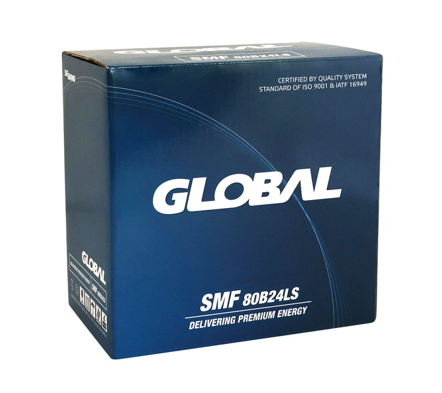 Автомобільний акумулятор GLOBAL Asia 55Ah 520A R+ SMF 80B24LS