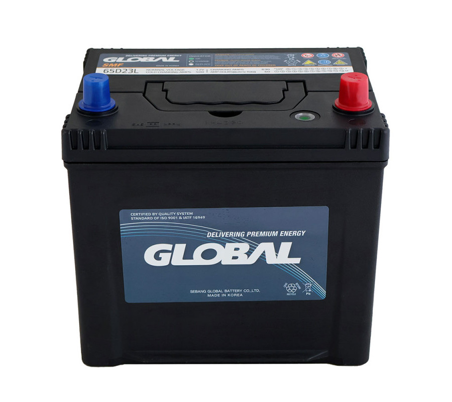 Автомобільний акумулятор GLOBAL Asia 60Ah 500A R+ SMF 65D23L