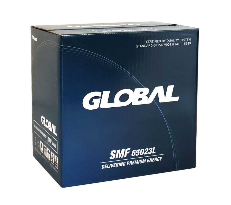 Автомобільний акумулятор GLOBAL Asia 60Ah 500A R+ SMF 65D23L