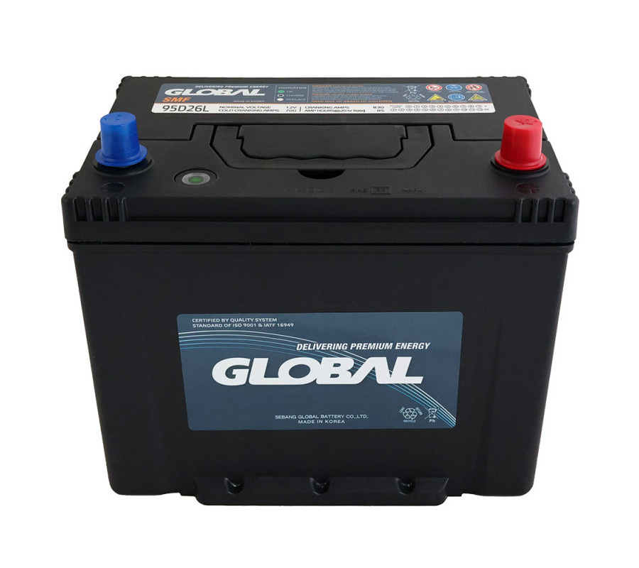 Автомобільний акумулятор GLOBAL Asia 85Ah 700A R+ SMF 95D26L