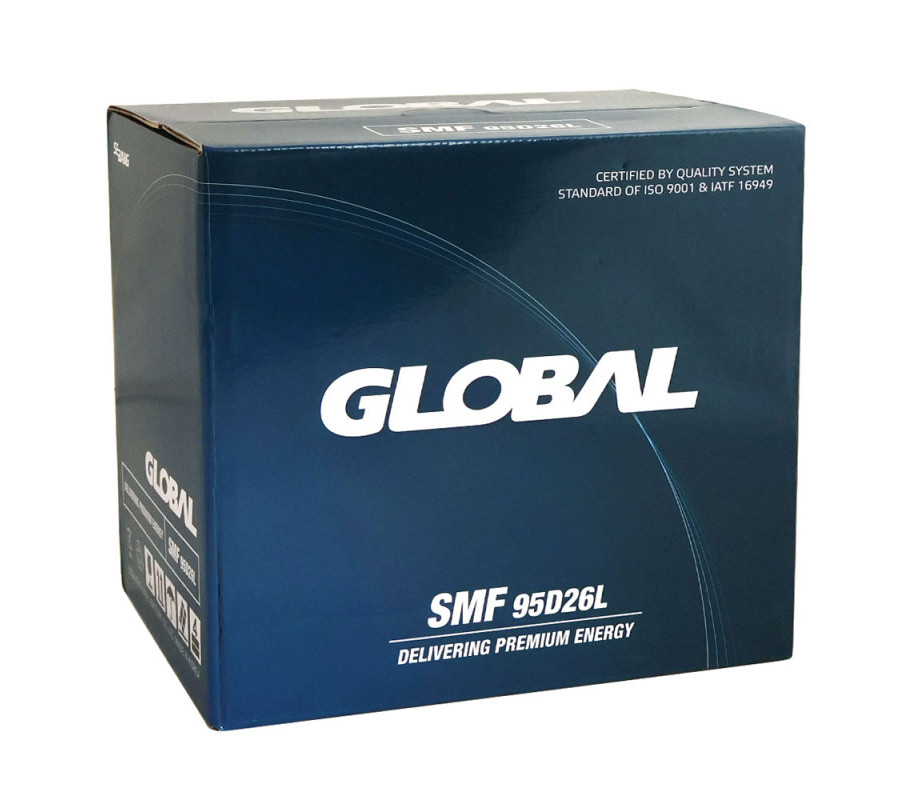 Автомобільний акумулятор GLOBAL Asia 85Ah 700A R+ SMF 95D26L