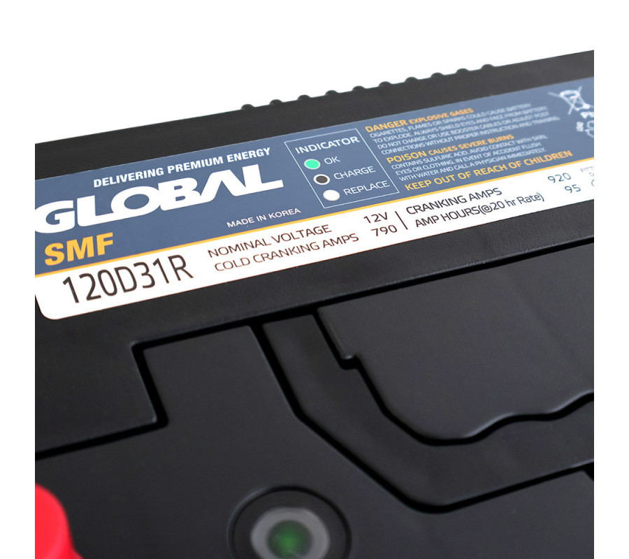 Автомобільний акумулятор GLOBAL Asia 95Ah 790A L+ SMF 120D31R
