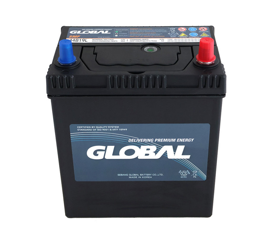 Автомобільний акумулятор GLOBAL 42Ah 360A R+ Asia 44B19L