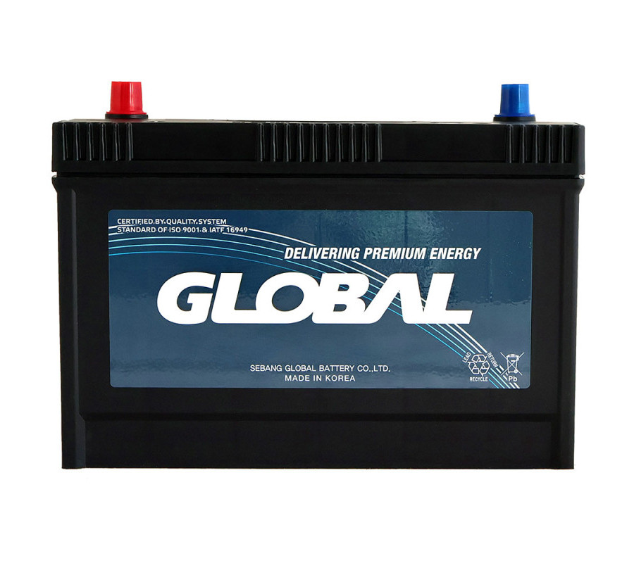 Автомобільний акумулятор GLOBAL Asia 100Ah, 870A, L+ SMF 1000RA Heavy-Duty