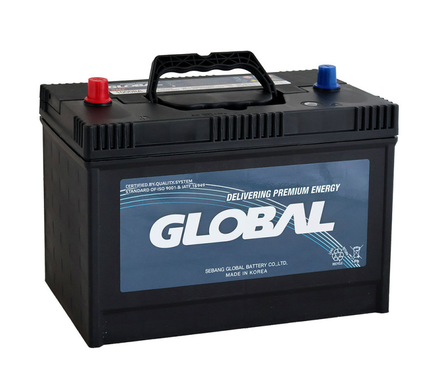 Автомобільний акумулятор GLOBAL Asia 100Ah, 870A, L+ SMF 1000RA Heavy-Duty