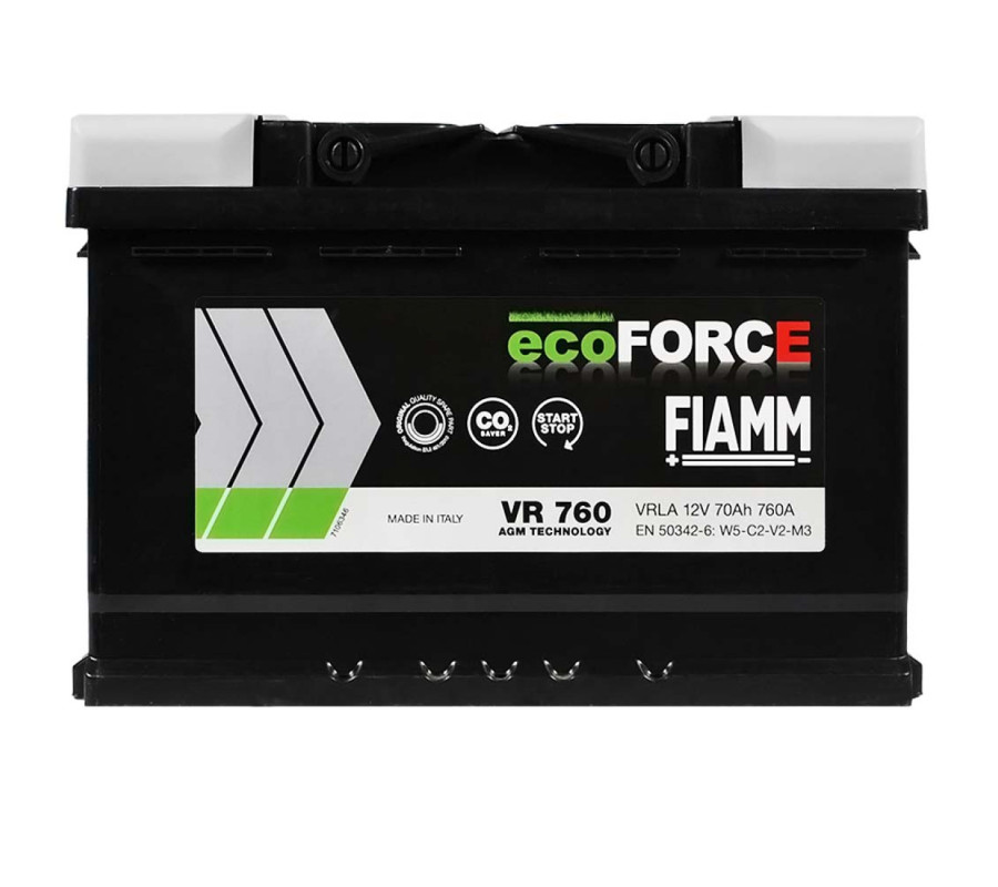 Автомобільний акумулятор FIAMM Ecoforce AGM 70Аh 760А R+