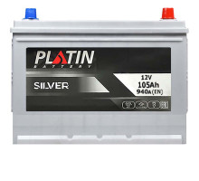 Автомобільний акумулятор PLATIN Silver Asia 105Ah 940A L+