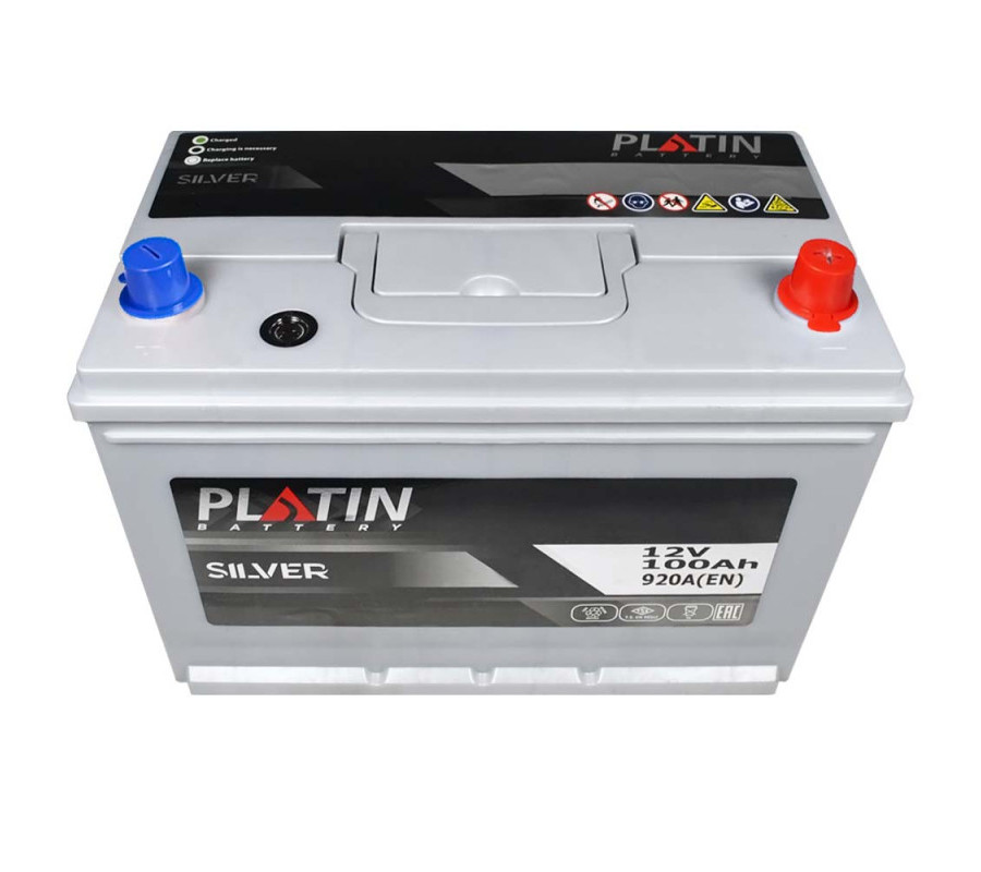 Автомобільний акумулятор PLATIN Silver Asia 100Ah 920A R+